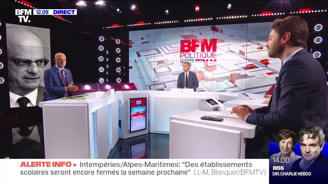 Alpes-Maritimes : Je veux dire ma solidarité à tous ceux qui vivent cela , Jean-Michel Blanquer - 04/10