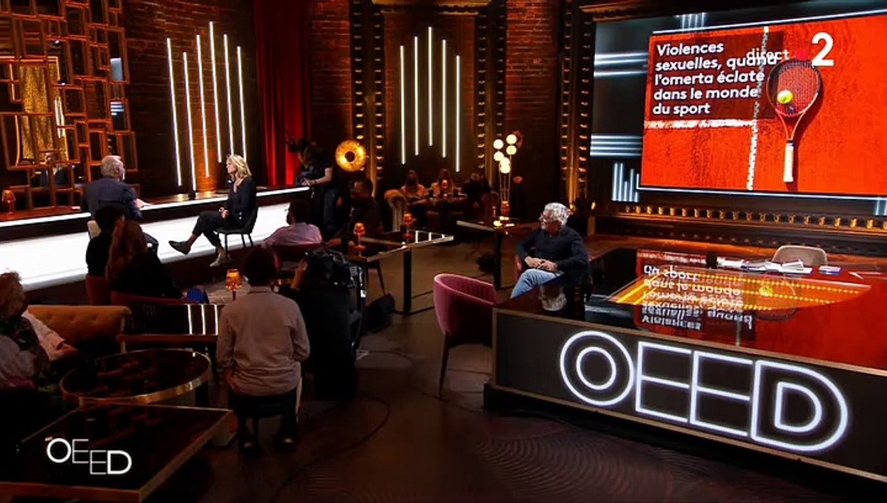 Amelie Mauresmo dans ol'émission On est en direct ! présentée par Laurent Ruquier.