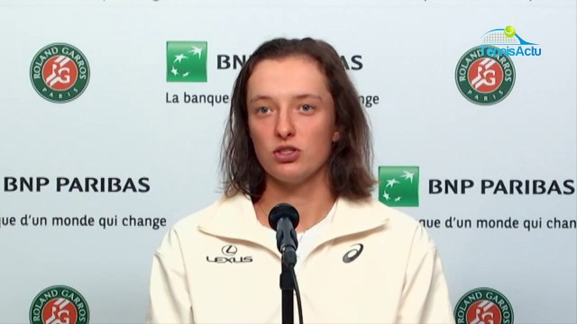 Roland-Garros 2020 - Iga Swiatek : J'ai grandi... je dirais que c'était le match parfait pour moi !