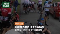 Chute dans le peloton / Crash in the peloton - Liège-Bastogne-Liège 2020