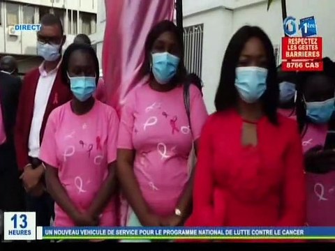RTG / Un nouveau véhicule de service pour le programme national de lutte contre le cancer offert par le Ministre de la Santé Dr Guy Patrick Obiang