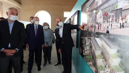 Cumhurbaşkanı Erdoğan, Tersane İstanbul'da incelemelerde bulundu