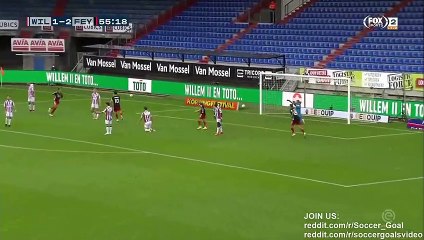 Steven Berghuis Goal HD - Willem II 1 - 3 Feyenoord - 04.10.2020 (Full Replay)