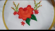 Hand Embroidery: Beautiful Flowers Embroidery|Needle work