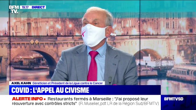 Axel Kahn (généticien): Si on n'avait pas les masques, si on ne se lavait pas les mains, on serait dans la situation de mars-avril