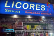 SJL: delincuentes roban equipos valorizados en 70 mil soles de óptica