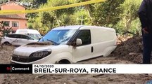 Watch: Cars and houses buried by mud as France battered by storms