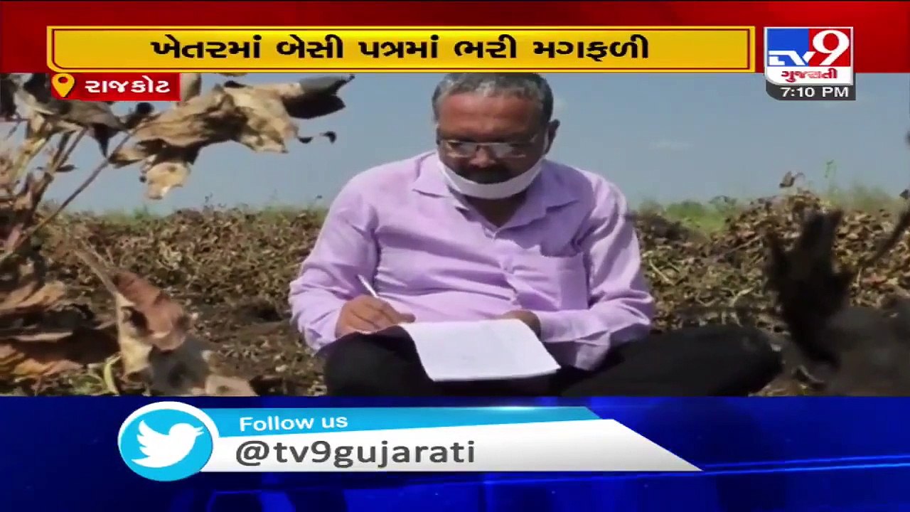 Farmers send envelops filled with groundnuts to CM over halted registration in Dhoraji, Rajkot_ TV9