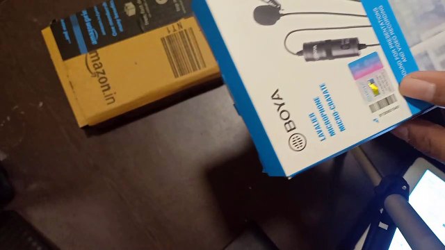 Boya BY M1 Omnidirectional Lavalier Condenser Microphone with 20ft Audio Cable