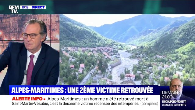 Renaud Muselier (président de la région Sud) sur les intempéries dans les Alpes-Maritimes: Il faut repenser ces flux de ces rivières