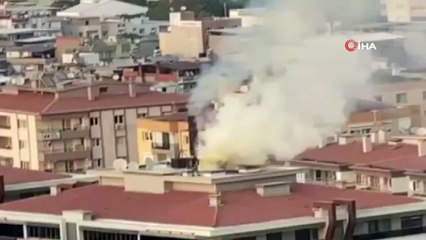 İzmir'de restoranda çıkan yangın paniğe neden oldu