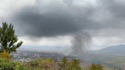 مراسل الجزيرة يوثق  الفصف المدفعي المتواصل لعاصمة قره باغ