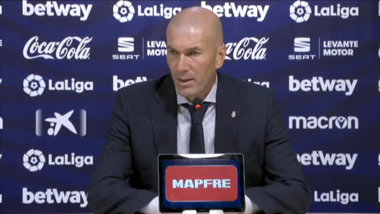 Zidane: "Son tres victorias y un empate, no puedo pedir más"