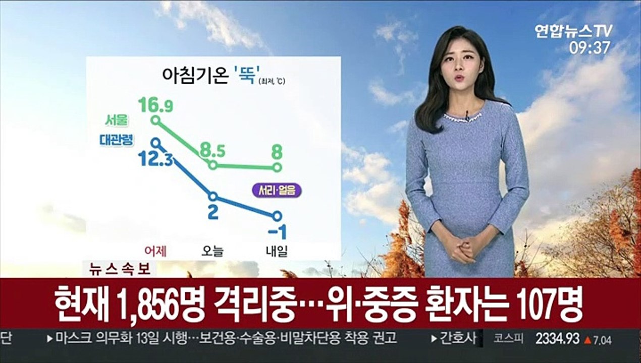 [날씨] 설악산 올가을 '첫 얼음'…작년보다 5일 빨라