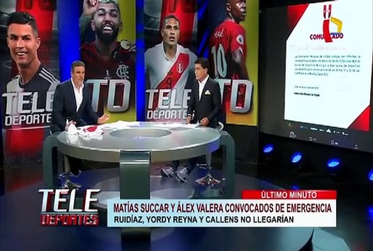 Selección Peruana: Matías Succar y Alex Valera son convocados de emergencia por Ricardo Gareca