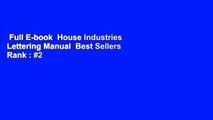 Full E-book  House Industries Lettering Manual  Best Sellers Rank : #2