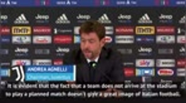 Napoli no-show bad for Serie A image, says Juve chairman