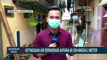 Banjir 2 Meter Akibat Luapan Kali Ciliwung