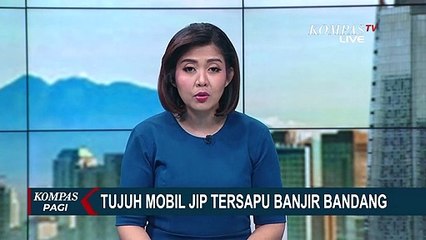 Evakuasi 7 Mobil Jip yang Tersapu Banjir Bandang