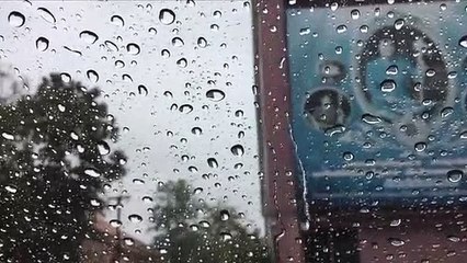 rain - rain on window with thunder soundsㅣheavy rain for sleep, study and relaxation