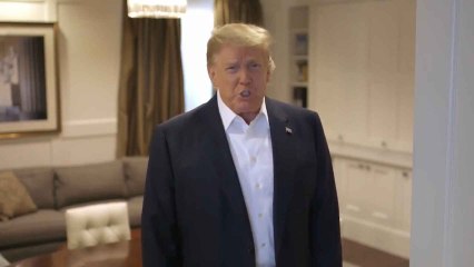 Trump dice haber "aprendido" del virus antes de salir del hospital a saludar a "patriotas"
