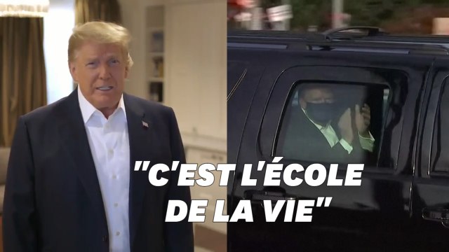 Trump, qui a beaucoup appris sur le covid , rend une visite surprise à ses partisans devant l'hôpital