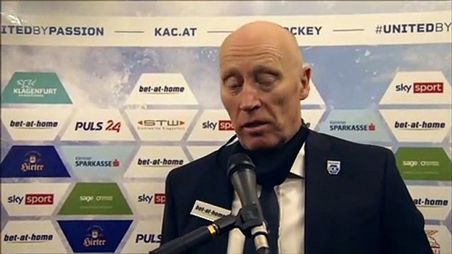 4.Runde: Doug Mason (Graz99ers) mit dem Statement nach dem Spiel gegen den KAC