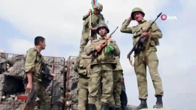 Milli kahraman İbrahimov'un imha ettiği karakola Azerbaycan bayrağı