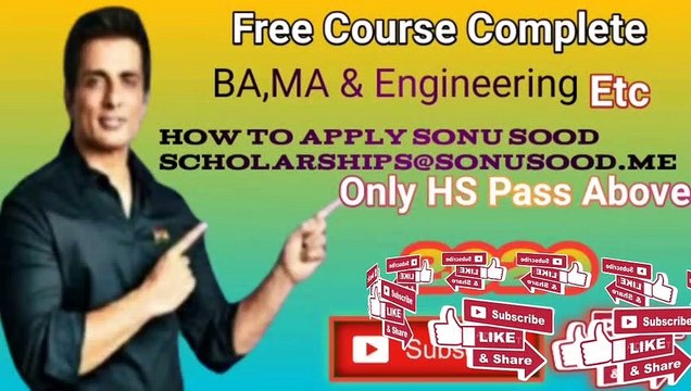 How to apply Sonu Sood Scholarship