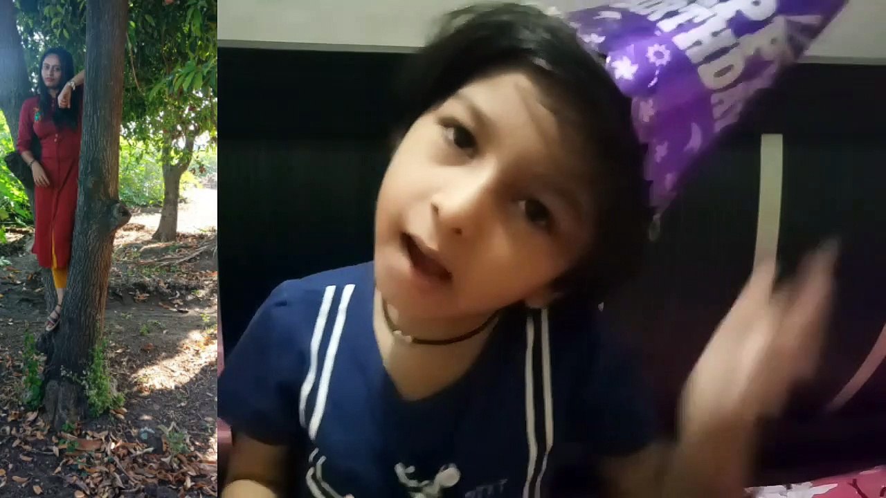 Happy Birthday Sukesha.Mesha Wishing Birthday To Her Sukesha Masi. Kids Mesha Show. Mesha Show.