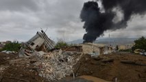 Azerbaijan and Armenia accuse each other of targeting cities outside conflict zones