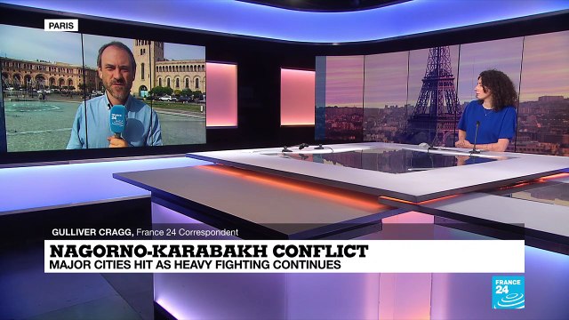 Nagorno-Karabakh conflict: Major cities hit as heavy fighting continues