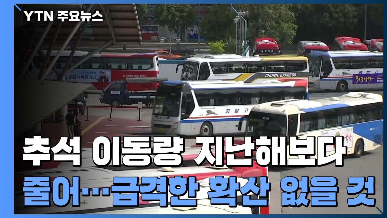 추석 이동량, 지난해보다 3.1% 줄어..."급격한 확산 없을 것" / YTN