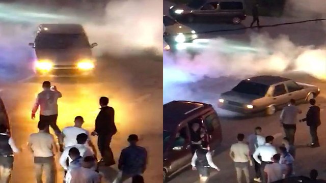 Düğün konvoyunda drift yapan sürücüye 8 bin lira ceza