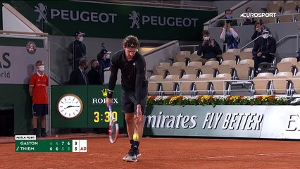 Hugo Gaston saves match point with stunning shot