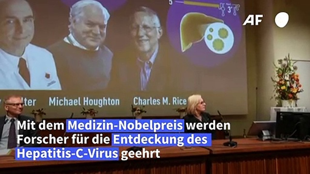 Medizin-Nobelpreis für Entdeckung von Hepatitis C