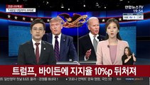 '확진' 트럼프, 바이든보다 지지율 10%p 뒤처져