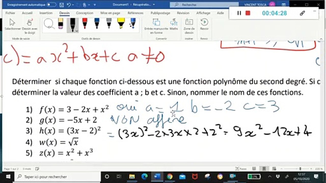 1ère- Correction de l'interrogation 3