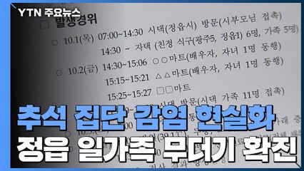 추석 집단 감염 현실화...전북 정읍 일가족 무더기 확진 / YTN
