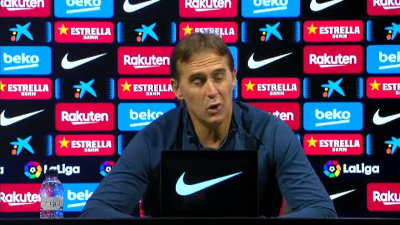 Lopetegui: "Contentos por el punto, pero no satisfechos, porque pudimos conseguir los tres"