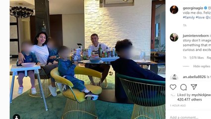 Georgina, Cristiano y sus hijos empiezan el lunes con mucho amor