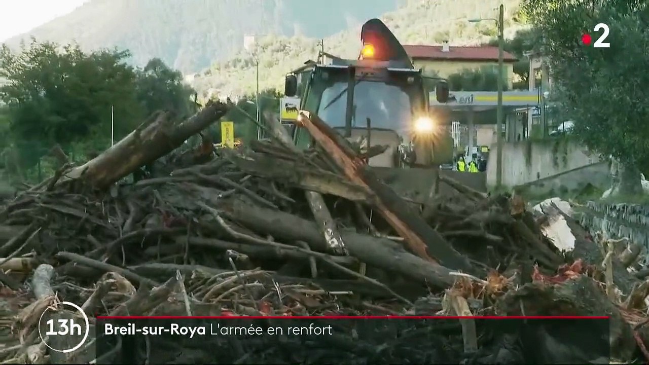 Breil-sur-Roya dans les Alpes-Maritimes : le renfort de l'armée