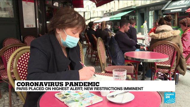 Coronavirus pandemic: Paris on maximum virus alert, closing bars, not restaurants