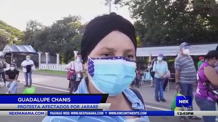 Afectados por jarabe en Azuero realizan protesta  - Nex Noticias