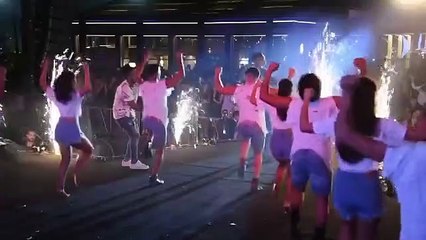 وصلة رقص لنجيب ساويرس ومحمد رمضان