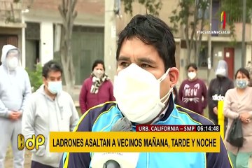 SMP: alarmante incremento de robos al paso en la urbanización California
