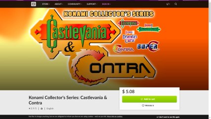 Review 754 - Konami Collector's Series CASTLEVANIA & CONTRA (PC) Take 2
