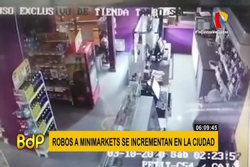 Aumentan robos a minimarkets en la capital