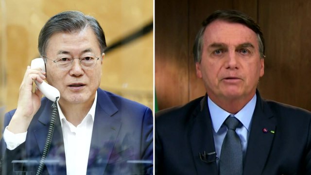 문 대통령, 브라질 대통령에 유명희 WTO 사무총장 후보 지지 요청 / YTN