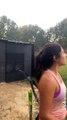 Young Woman Displays Incredible Skills with a Bow